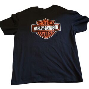 Harley-Davidson T-Shirt Mens XXL Black Waterford City Ireland Bar & Shield 2009